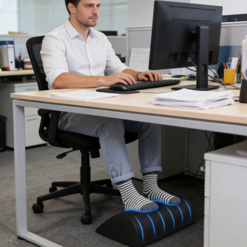 Footrest Under Desk - 1pcs 2in1 Foot Rest for Under